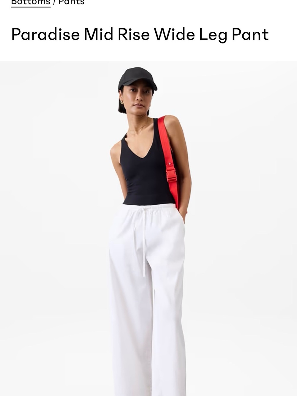 NWT - Mid Rise Wide Leg Pants in **BLACK**